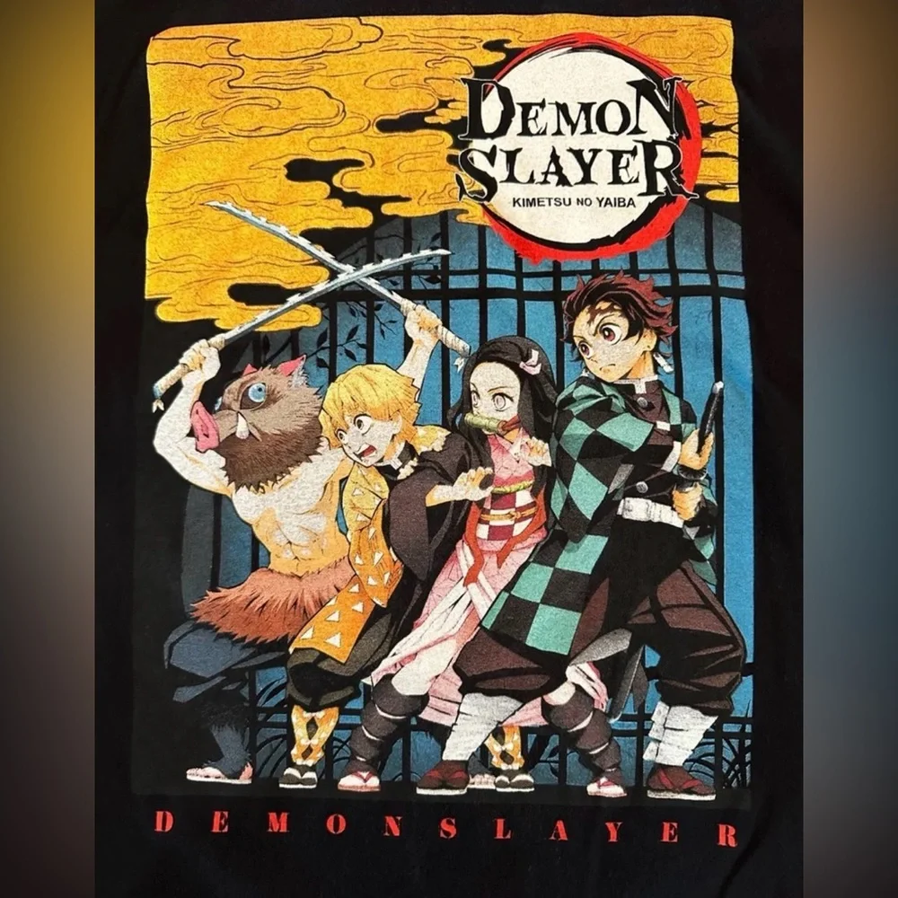 Demon Slayer Kimetsu No Yaiba Black T-Shirt size Medium - Picture 5 of 6